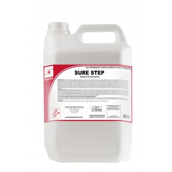 SURE STEP - Detergente Desengordurante Enzimático - 5 Litros (1 litro faz até 60 litros)