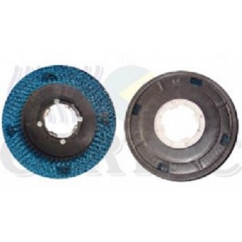 ESCOVA PLASTICA NYLON COM FLANGE