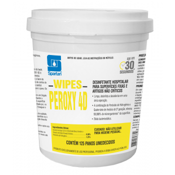 WIPES PEROXY 4D - Panos umedecidos com desinfetante para superfícies fixas e artigos não críticos (Pronto uso)