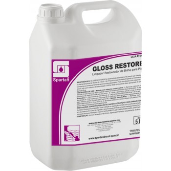 GLOSS RESTORER 5L - Limpador Restaurador de Brilho para Pisos (01 Litro faz até 80 litros)